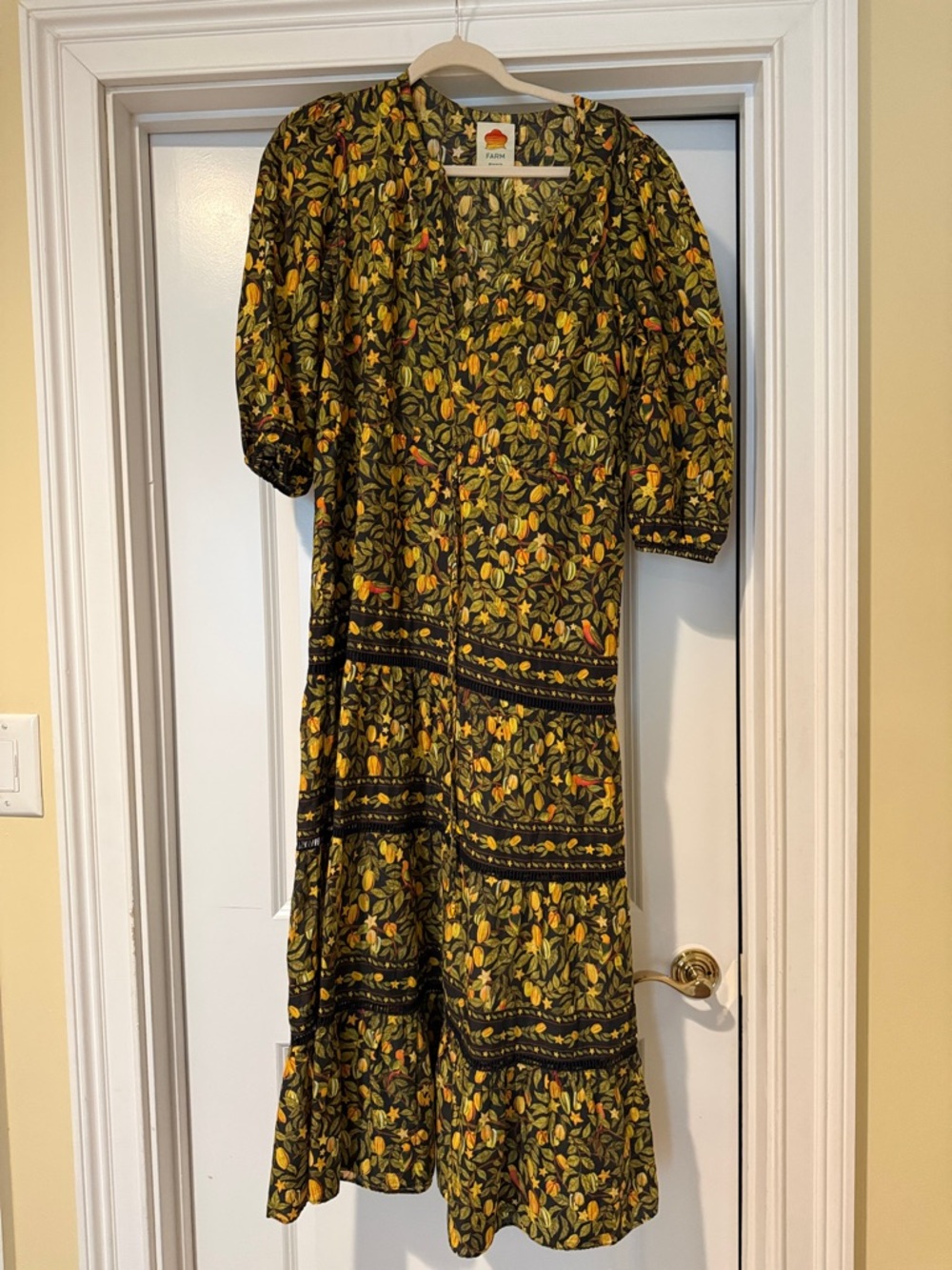 Farm Rio Midi star fruit dress